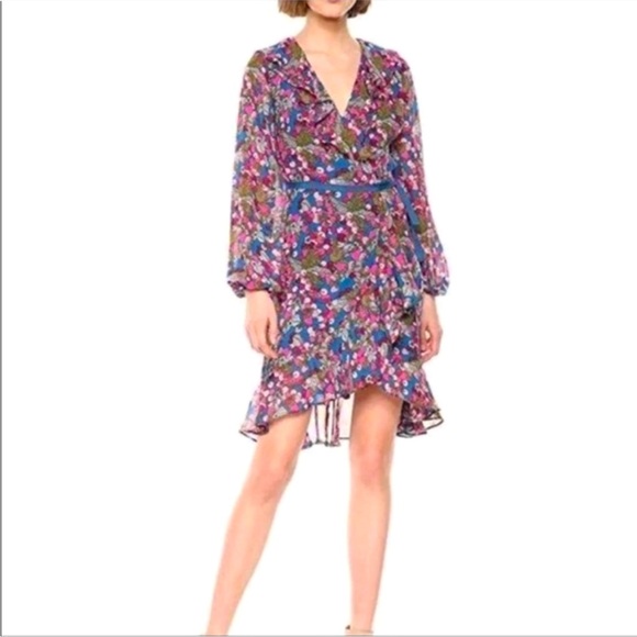 NWT Betsy Johnson Very Cherry Wrap Dress - Picture 1 of 16